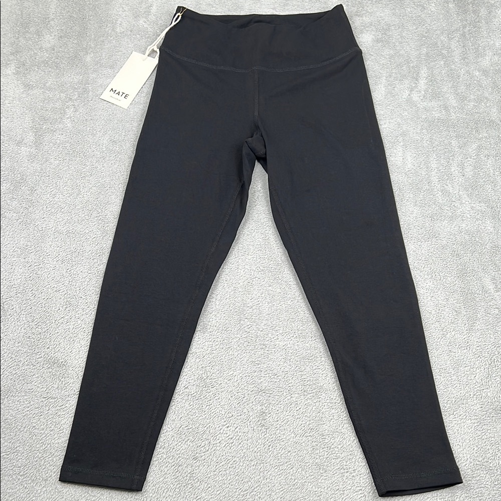 NEW MATE The Label S Organic Stretch Midi Black Leggings